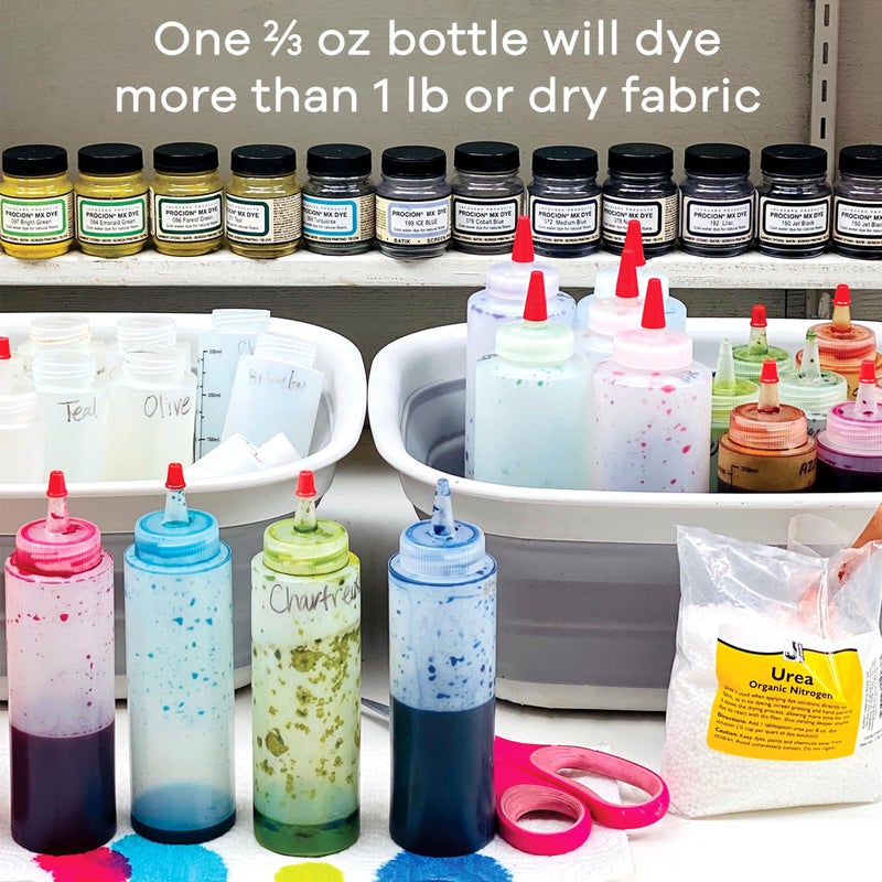 Jacquard Procion MX Tie Dye Powder | Cold Water Fiber Reactive Dye for Fabric and Clothing | Permanent and Washfast | Made in USA | Pale Aqua | 2/3 Ounce Jar - Image 4